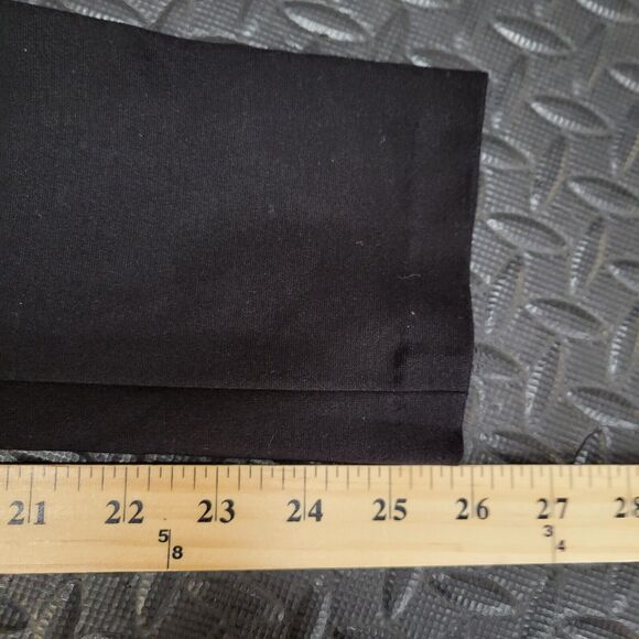 Kate Spade Women's Stretch Cropped Black Dress Pants Size 4 Gold Logo Zipper - Picture 8 of 10